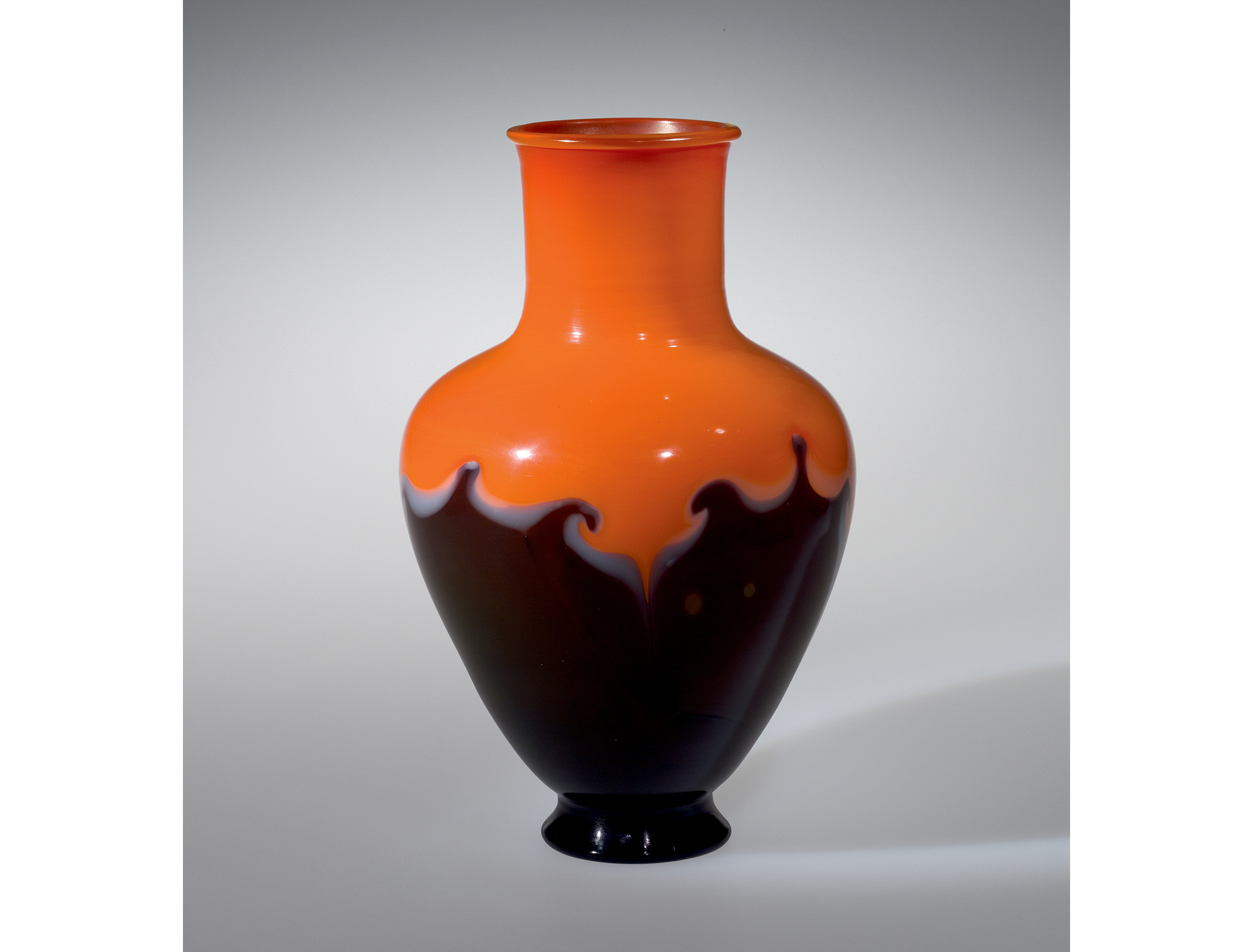 Orange and black vase. Rockwell Museum, L.1992.4.2001.