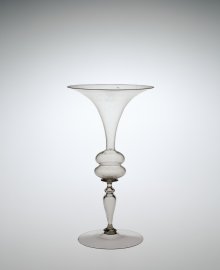 Cristallo goblet, blown. Italy, Venice, 1575-1625. (2000.3.11)