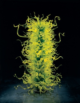 Fern Green Tower by Dale Chihuly