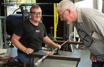Chris Hacker at GlassLab in Corning, August 2012