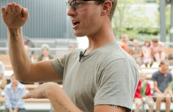Tim Dubitsky at GlassLab in Corning, August 2012