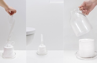 Toilet Paper Jar prototype by Josh Owen (Images courtesy Josh Owen LLC by Elizabeth Lamark)