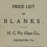 Price list of blanks.