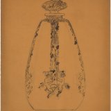 René Lalique: Design Drawings for a Perfume Pendant and a Perfume Bottle