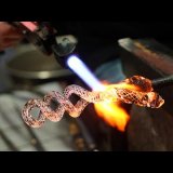 Bring the Heat: Chris Rochelle makes glass goblets with mesmerizing air-twist pattern stems
