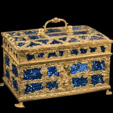 Casket with glass panels, about 1760-1770. 